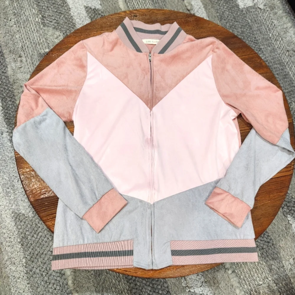 Colorblock Suede Jacket - Picture 5 of 5
